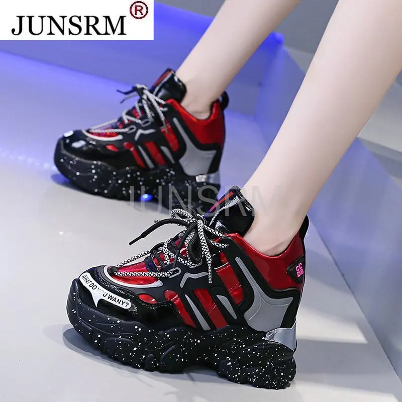 Lucyever Height Increasing Women Chunky Sneakers Fashion Thick Bottom Lace Up Platform Shoes Woman Spring Autumn Casual Footwear
Lucyever Height Increasing Women Chunky Sneakers Fashion Thick Bottom Lace Up Platform Shoes Woman Spring Autumn Casual Footwear