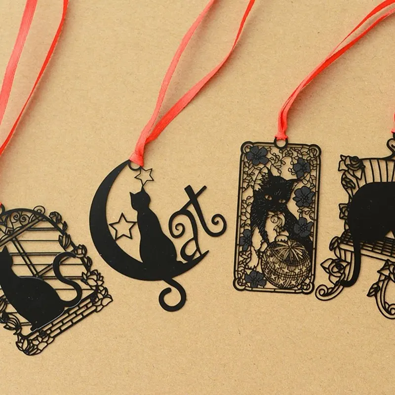 2Pcs DIY Cute Kawaii Black Cat Metal Bookmark For Book Paper Creative Items Lovely Korean Stationery Gift Package Student
2Pcs DIY Cute Kawaii Black Cat Metal Bookmark For Book Paper Creative Items Lovely Korean Stationery Gift Package Student