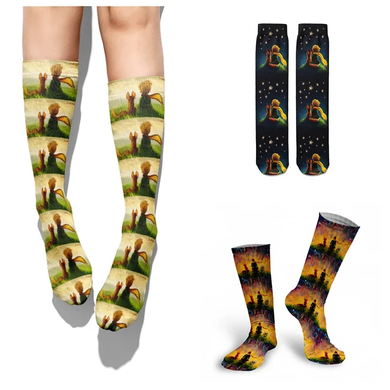 Women's With Print Straight Socks 3D Printing Little Prince Socks Funny Creative Cartoon Socks New Year's Gift Socke
Women's With Print Straight Socks 3D Printing Little Prince Socks Funny Creative Cartoon Socks New Year's Gift Socke