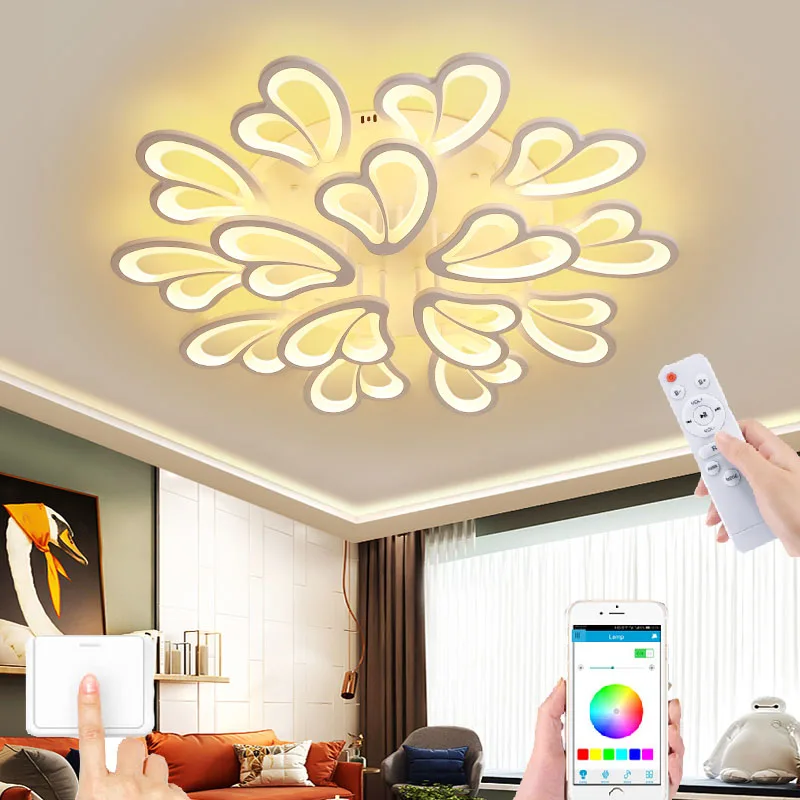 Nordic modern multifunctional ceiling lamp remote control smart chandelier bedroom study living room chandelier
Nordic modern multifunctional ceiling lamp remote control smart chandelier bedroom study living room chandelier