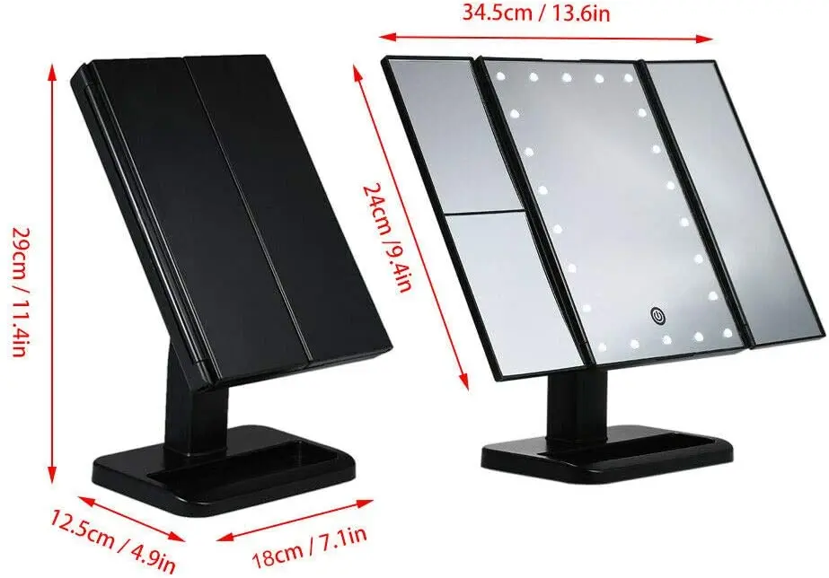Mirro up make up with light Mirro Table Mirro with magnifications 22 Led Touch screen
Mirro up make up with light Mirro Table Mirro with magnifications 22 Led Touch screen