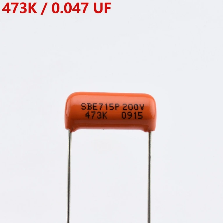 Fishbone Genuine SBE715P 473K 0.047UF 200V Orange Tone Cap (Capacitor) For Electric Guitar
Fishbone Genuine SBE715P 473K 0.047UF 200V Orange Tone Cap (Capacitor) For Electric Guitar