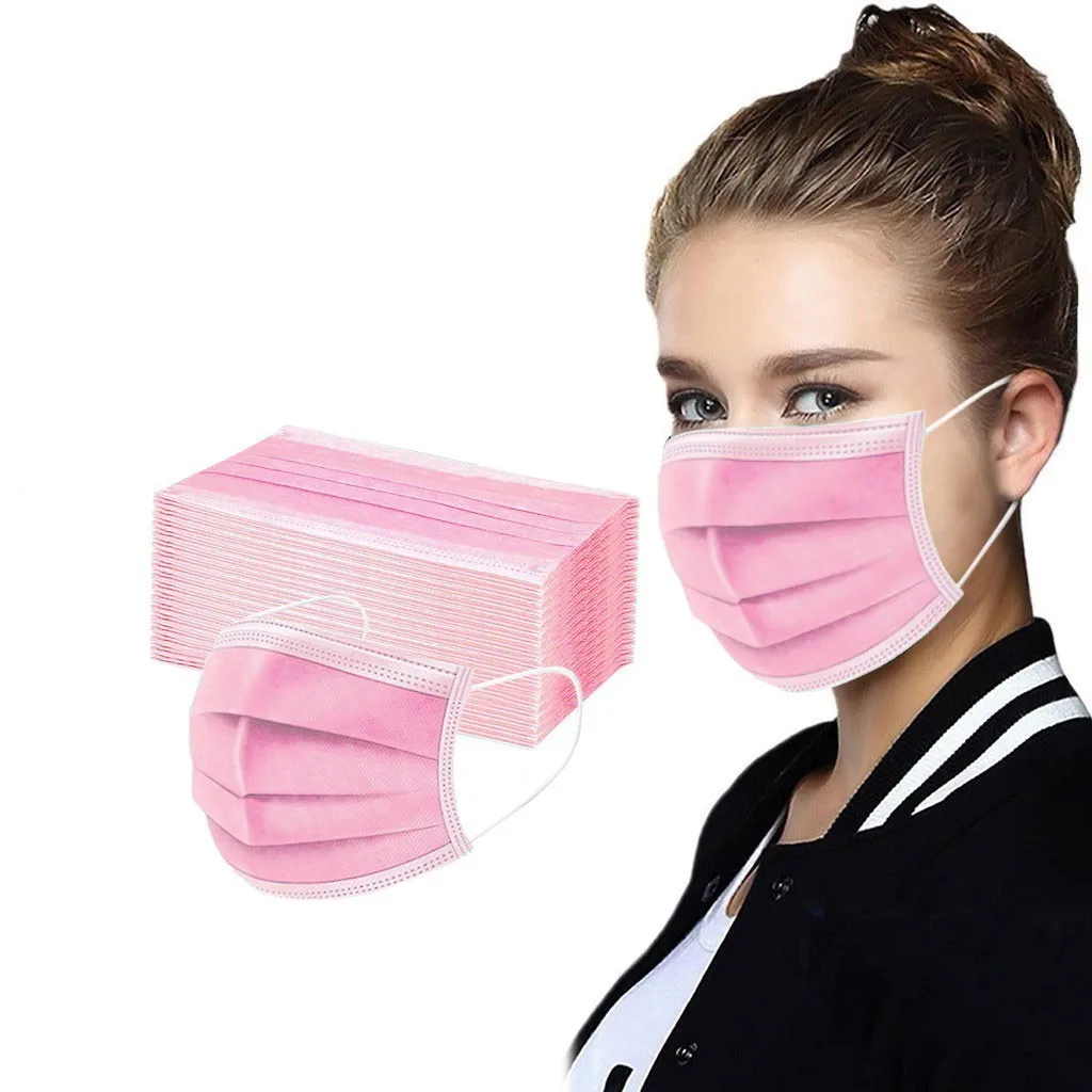 50PCS Women Man Solid Mask Disposable Face Mask 3Ply Ear Loop Anti-PM2.5 Mask Multi-color optional breathable solid color
50PCS Women Man Solid Mask Disposable Face Mask 3Ply Ear Loop Anti-PM2.5 Mask Multi-color optional breathable solid color