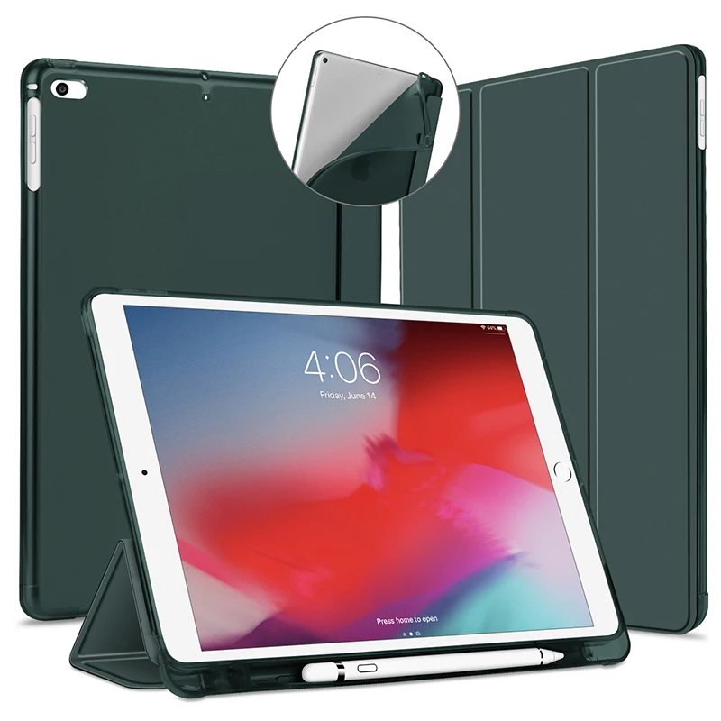 Чехол для iPad 2018 9 7 Air 2 чехол 6-го поколения Тонкий силиконовый из ТПУ умный |