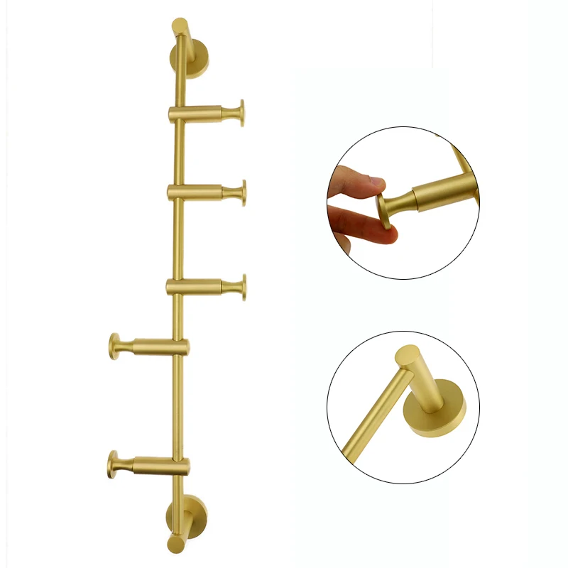 60cm 4 Hooks Brass Cloth Hanger North European Wall Hook Bedroom Storage Cloth Holder Multifunction Holder Storage Bedroom
60cm 4 Hooks Brass Cloth Hanger North European Wall Hook Bedroom Storage Cloth Holder Multifunction Holder Storage Bedroom
