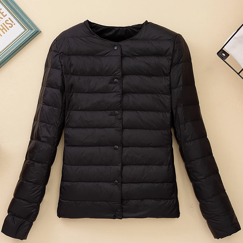 2020 Autumn Winter Women Jacket Coat Female Slim Ultralight Duck Down Casual Female Basic Jackets Warm Parka Spring Outerwear