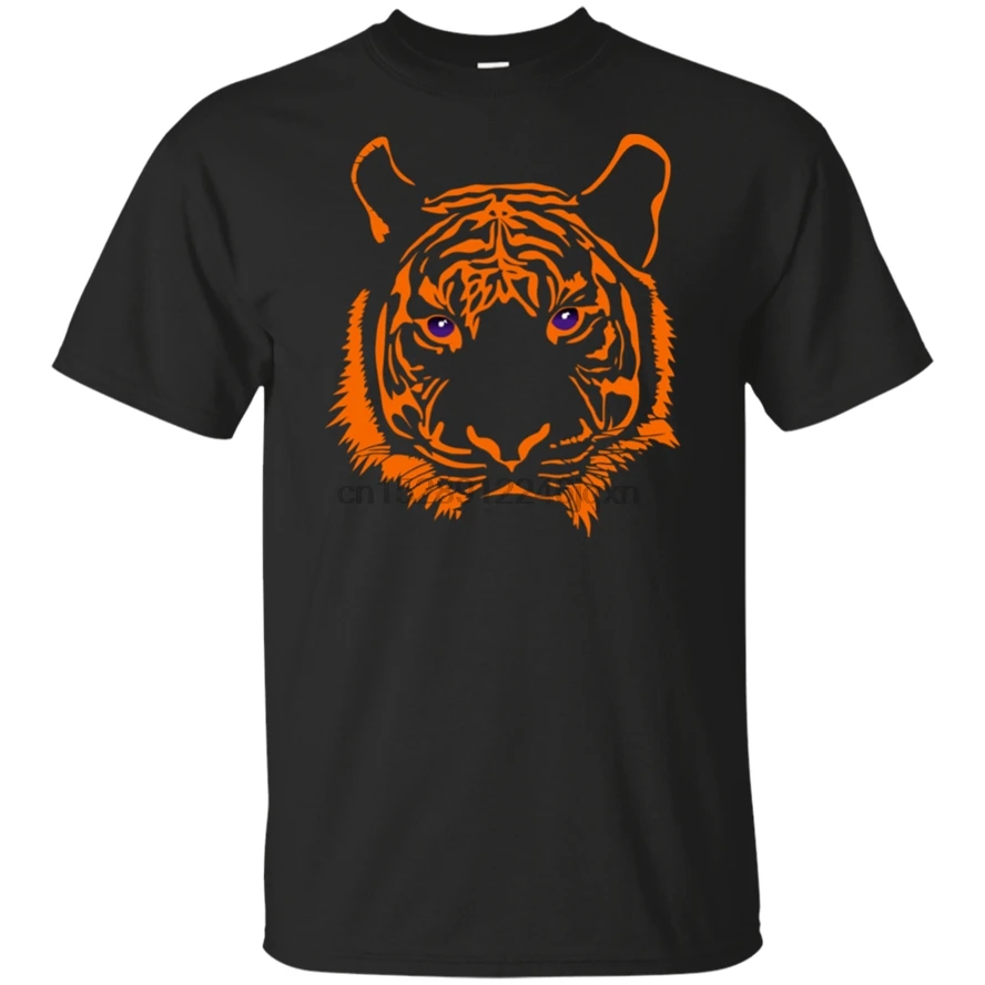Clemson Tiger Eyes Football Purple Gameday Dress Black T-Shirt Popular Tee Shirt |