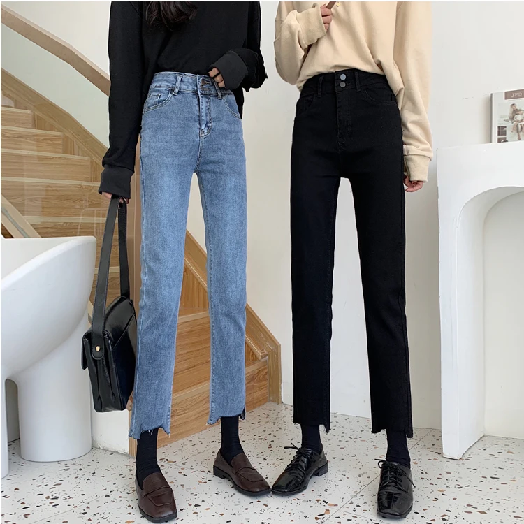DD0326 The new high-waisted slim stretch-ripened cropped cigarette straight-leg jeans
DD0326 The new high-waisted slim stretch-ripened cropped cigarette straight-leg jeans