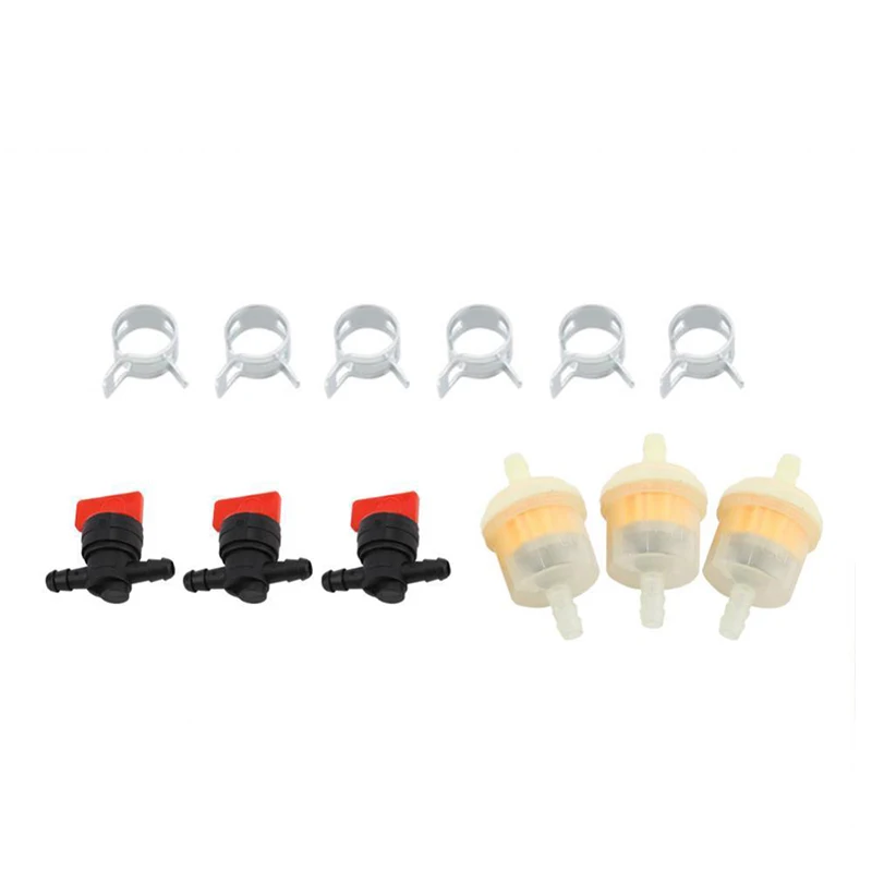 2.28*1.18in For In Line Fuel Gas Filter Shut Cut Off Valve Clamp Fuel Filters Valves Clips 1/4" 3 Kits
2.28*1.18in For In Line Fuel Gas Filter Shut Cut Off Valve Clamp Fuel Filters Valves Clips 1/4" 3 Kits