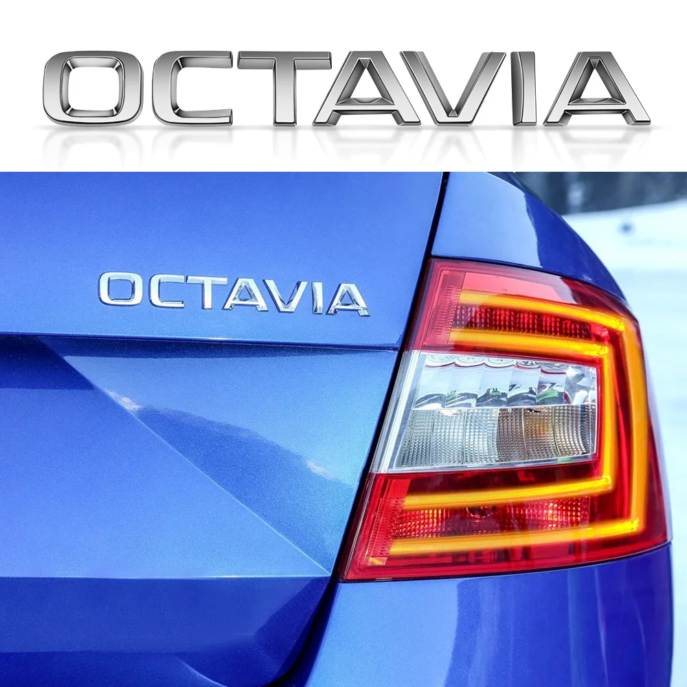 3D автомобиля задний багажник OCTAVIA SUPERB логотип наклейка с именной табличкой из АБС