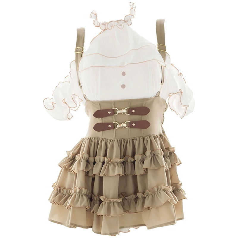 Lilicochan Anime Sexy Lolita Vintage Maid Cosplay Costume Mini Lotus Leaf Skirt Set Japanese Kawaii Lovely Ins Live Cam Costumes
Lilicochan Anime Sexy Lolita Vintage Maid Cosplay Costume Mini Lotus Leaf Skirt Set Japanese Kawaii Lovely Ins Live Cam Costumes