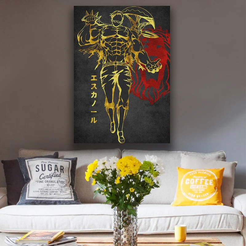 Escanor Seven Deadly Sins Poster Canvas Wall Art Decoration prints for living Kid Children room Home bedroom decor painting
Escanor Seven Deadly Sins Poster Canvas Wall Art Decoration prints for living Kid Children room Home bedroom decor painting