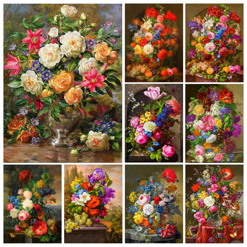 5D DIY Diamond Flower Full Square / Round Diamond Embroidery Set Rhinestone Mosaic Art Picture Oil Painting Home Decoration Gift
5D DIY Diamond Flower Full Square / Round Diamond Embroidery Set Rhinestone Mosaic Art Picture Oil Painting Home Decoration Gift
