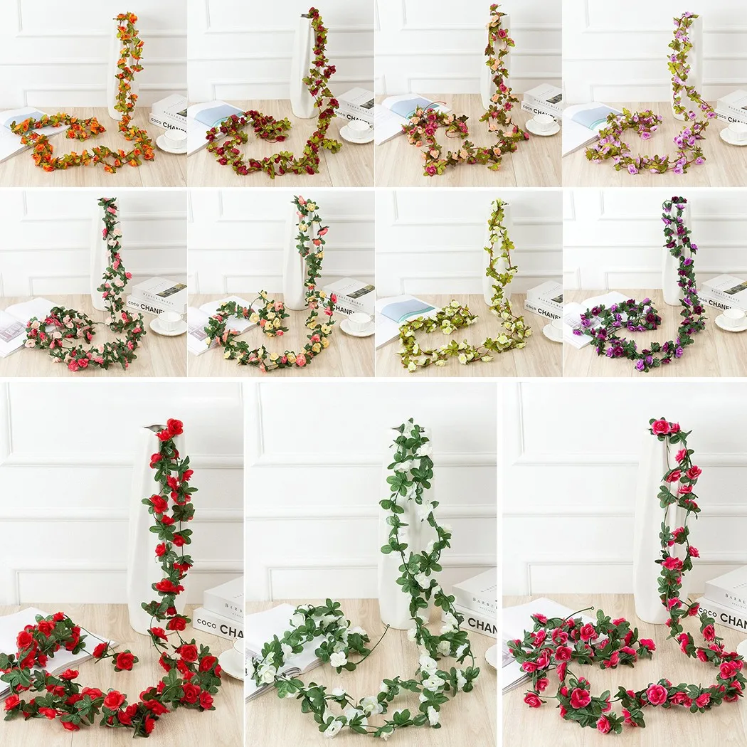 45 Flowers 8Ft Artificial Silk Rose Flower Hanging Garland Wedding Garden Decor Christmas Rose Garlands Simulation Decorations
45 Flowers 8Ft Artificial Silk Rose Flower Hanging Garland Wedding Garden Decor Christmas Rose Garlands Simulation Decorations