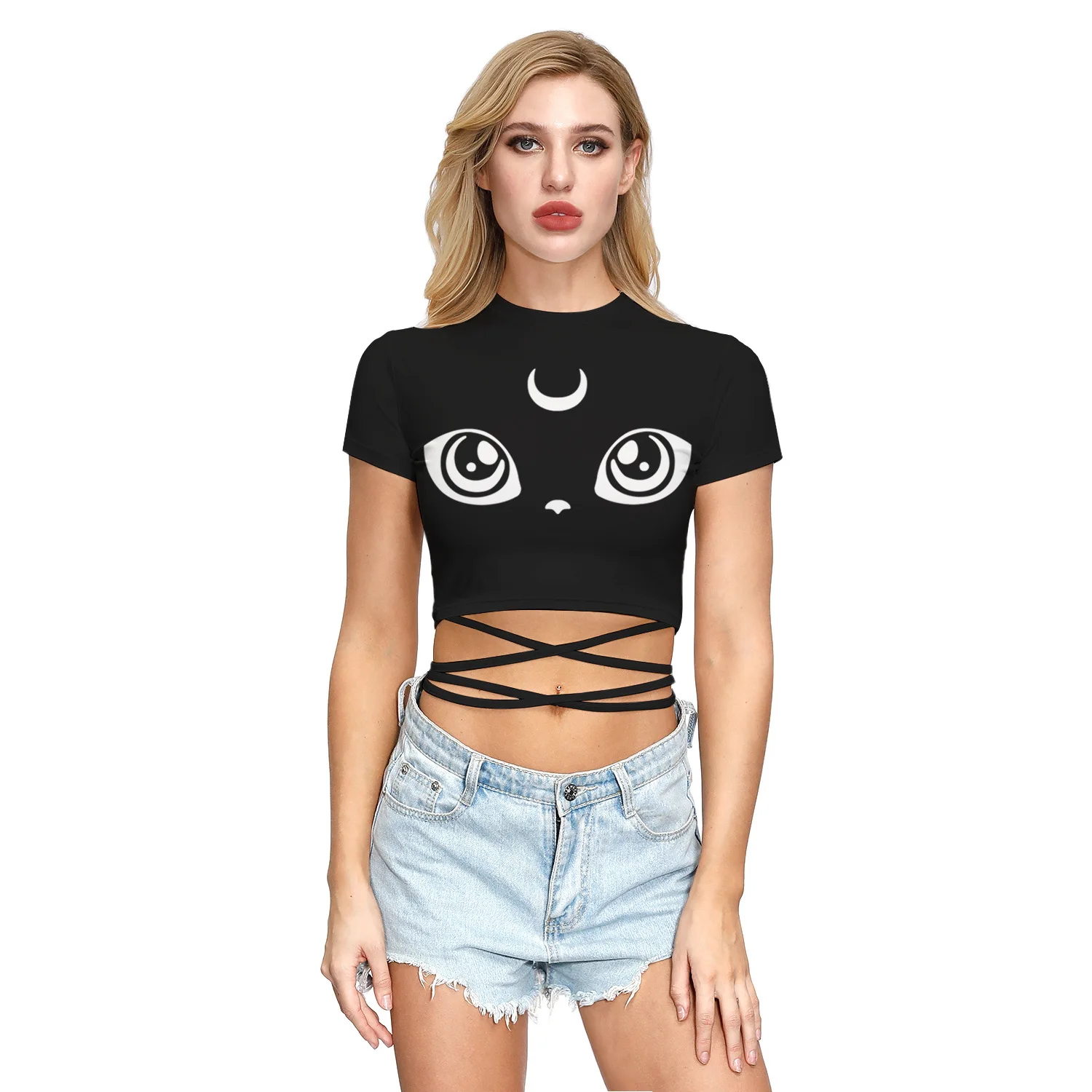 2020 T Shirt Tank Women Tshirt Femme Bandage Long Sleeve Sexy Casual Camiseta Mujer Tee Black Top Female Short T-shirt
2020 T Shirt Tank Women Tshirt Femme Bandage Long Sleeve Sexy Casual Camiseta Mujer Tee Black Top Female Short T-shirt