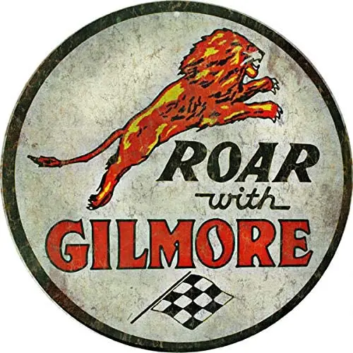 Roar with Gilmore Motor Oil and Gas Garage Art Round Metal Tin Sign Suitable for Home and Kitchen Bar Cafe Garage Wall Decor
Roar with Gilmore Motor Oil and Gas Garage Art Round Metal Tin Sign Suitable for Home and Kitchen Bar Cafe Garage Wall Decor