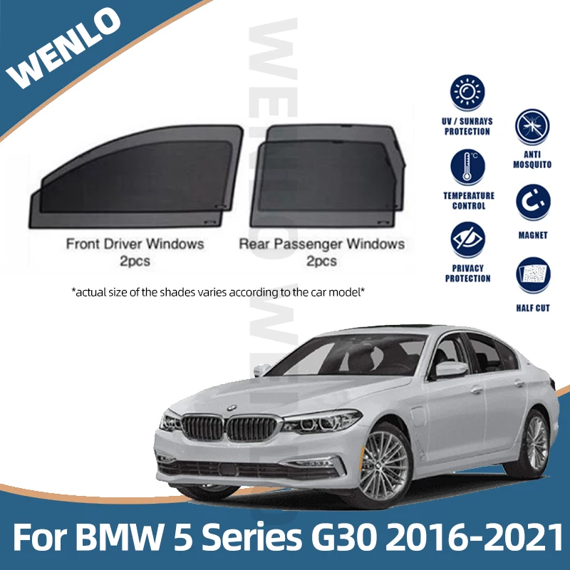 Magnetic Car Window Sunshade Car Door Sun Shade For BMW 5 Series G30 2016-2021 Sun Visor Sunscreen Insulation
Magnetic Car Window Sunshade Car Door Sun Shade For BMW 5 Series G30 2016-2021 Sun Visor Sunscreen Insulation