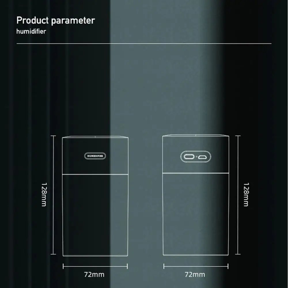 USB Air Humidifier 270ml Ultrasonic Aroma Diffuser Car Home Mist Maker 7 Colors Night LED Lights Mini Air Purifier Humidifier 
USB Air Humidifier 270ml Ultrasonic Aroma Diffuser Car Home Mist Maker 7 Colors Night LED Lights Mini Air Purifier Humidifier