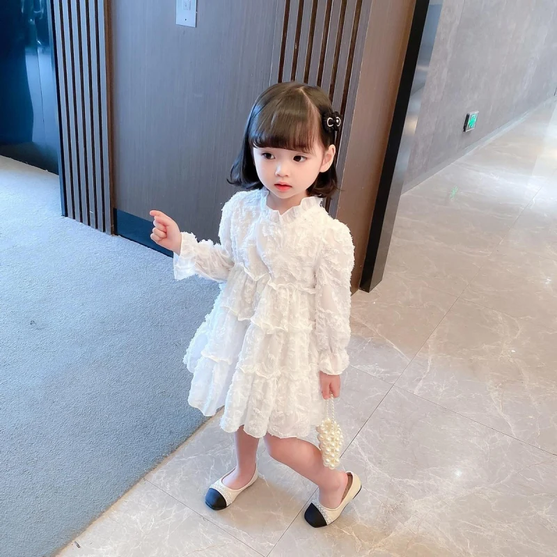 Summer Fashionable Kids Princess Cake Dresses for Girls Cream White Lace Long LSleeve Party Dress Cute Beach Dress Clothes
Summer Fashionable Kids Princess Cake Dresses for Girls Cream White Lace Long LSleeve Party Dress Cute Beach Dress Clothes