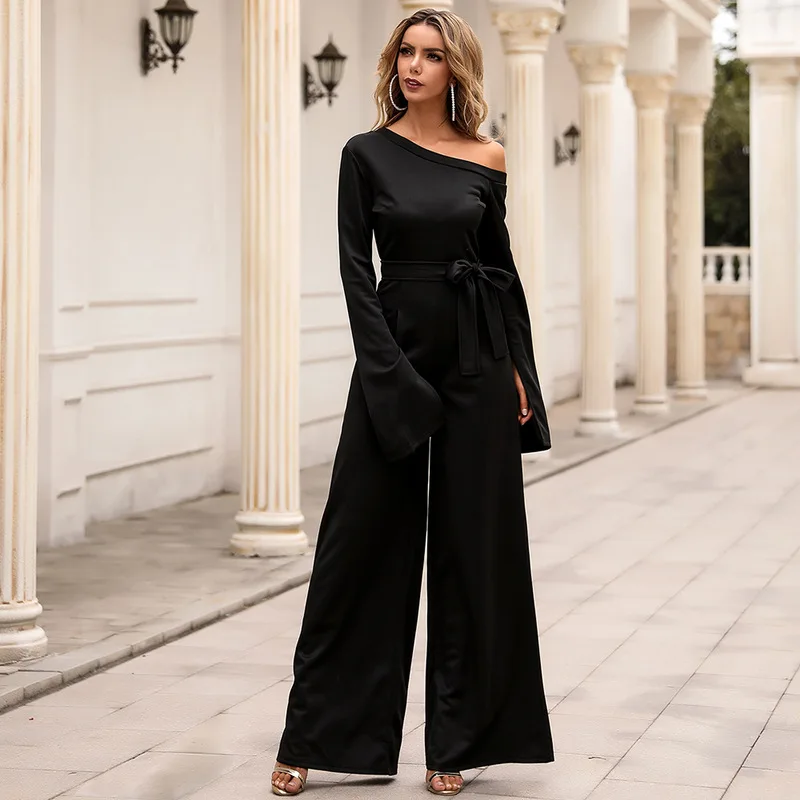 High waist slim wide leg pants women's long pants casual fashion drape pants straight jumpsuit
High waist slim wide leg pants women's long pants casual fashion drape pants straight jumpsuit