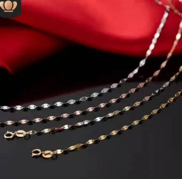 Ожерелье из 18-каратного золота для женщин, ювелирные изделия AU 750, 3 цвета, розовое золото, желтое золото, белое золото, 45 см
Ожерелье из 18-каратного золота для женщин, ювелирные изделия AU 750, 3 цвета, розовое золото, желтое золото, белое золото, 45 см