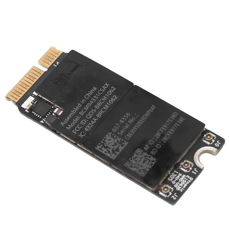 Для сетевой карты Pro Retina A1398/A1425/A1502 BCM94360CSAX Dual-Band Bluetooth 4,0
Для сетевой карты Pro Retina A1398/A1425/A1502 BCM94360CSAX Dual-Band Bluetooth 4,0