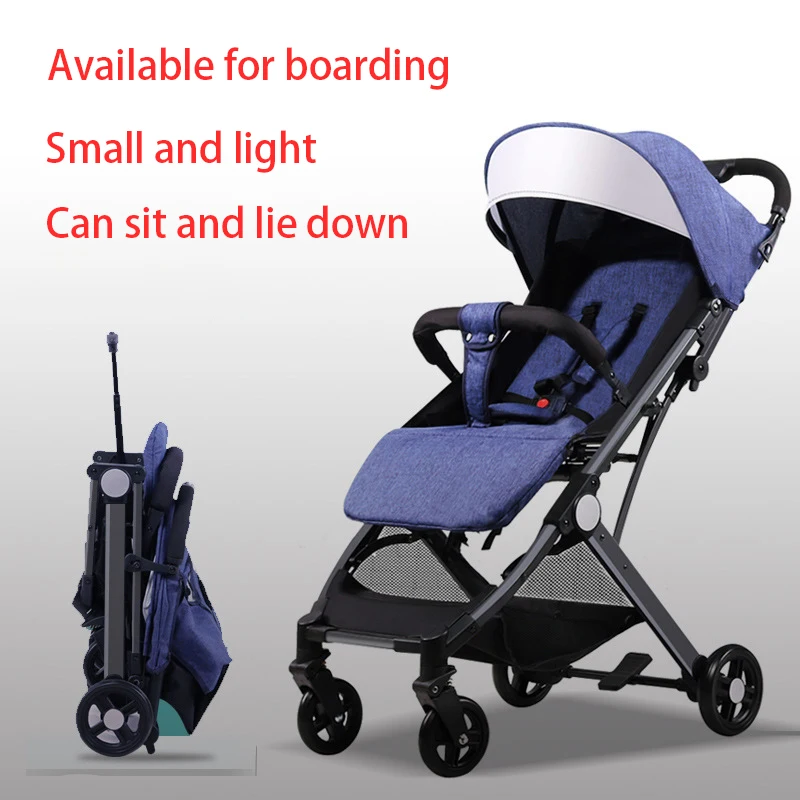 

Lightweight Stroller Can Sit on Reclining Baby Stroller One-click Folding Stroller Boarding Portable Infant Toddler Umbrella Car