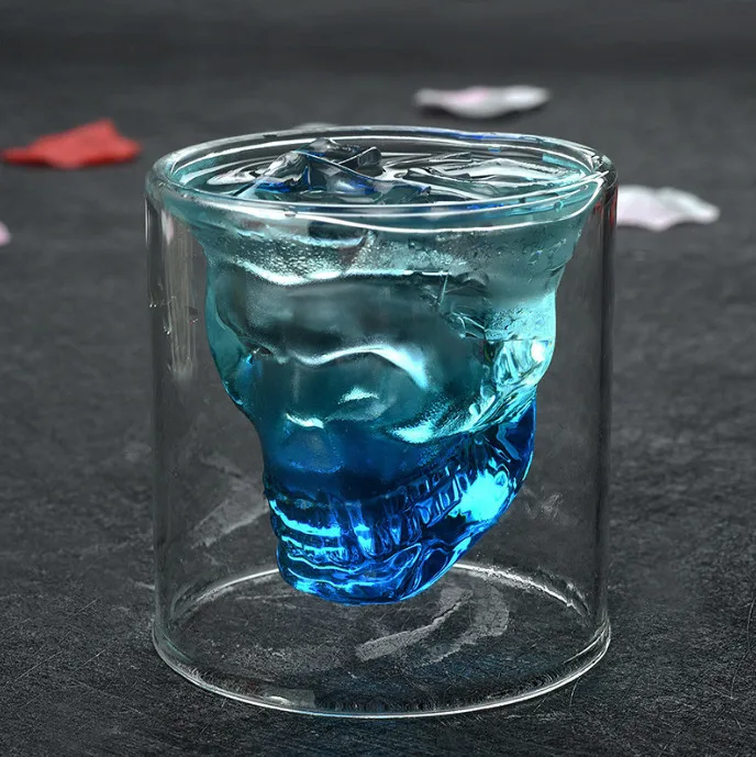 25ML Two Ways Shot Transparent Crystal Skull Head Glass Cup For Whiskey Wine Vodka Bar Club Beer Wine Glass
25ML Two Ways Shot Transparent Crystal Skull Head Glass Cup For Whiskey Wine Vodka Bar Club Beer Wine Glass