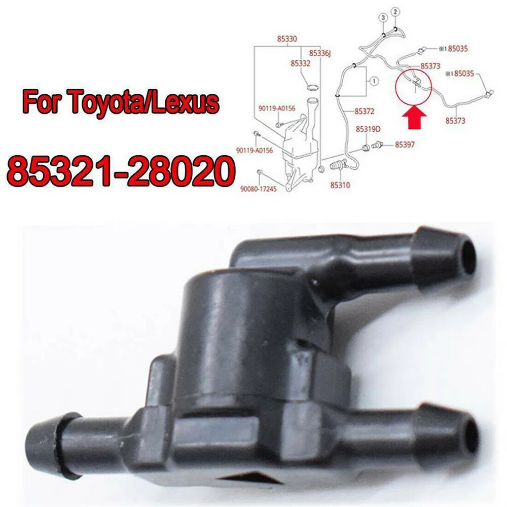 For Toyota 85321 28020 Tee T 3 Way Windscreen Washer Non Return Valve Check Hose Plastic Black Auto Replacement Parts
For Toyota 85321 28020 Tee T 3 Way Windscreen Washer Non Return Valve Check Hose Plastic Black Auto Replacement Parts