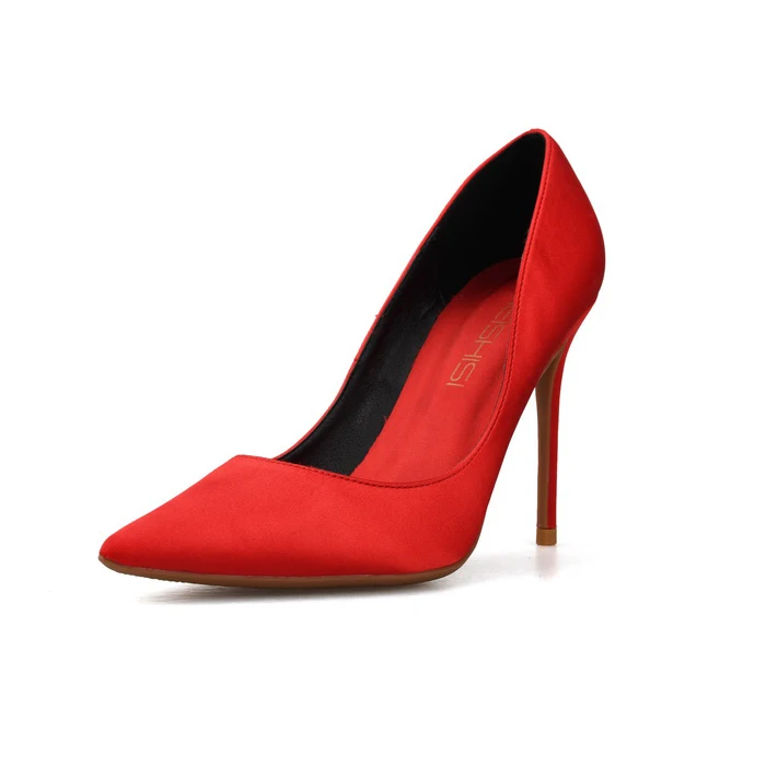 Shoes Woman10CM High Heels Pumps Silk Pointed Toe Women Shoes Thin Heels Sexy Wedding Party Zapatos De Mujer
Shoes Woman10CM High Heels Pumps Silk Pointed Toe Women Shoes Thin Heels Sexy Wedding Party Zapatos De Mujer