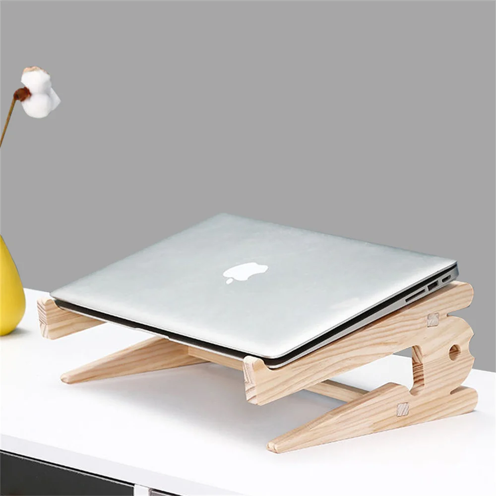Laptop Wooden Assembly Stand Computer Cooling Bracket Increased Height Desktop Holder for 10-15 Inch Notebook Macbook iPad
Laptop Wooden Assembly Stand Computer Cooling Bracket Increased Height Desktop Holder for 10-15 Inch Notebook Macbook iPad