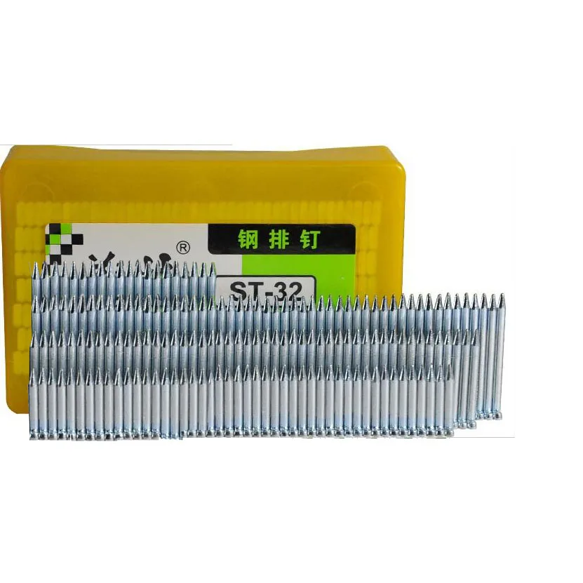 400pcs/ ST straight nails for nail gun Steel row nails Cement nails Woodworking furnitures Hydropower renovation hardware
400pcs/ ST straight nails for nail gun Steel row nails Cement nails Woodworking furnitures Hydropower renovation hardware