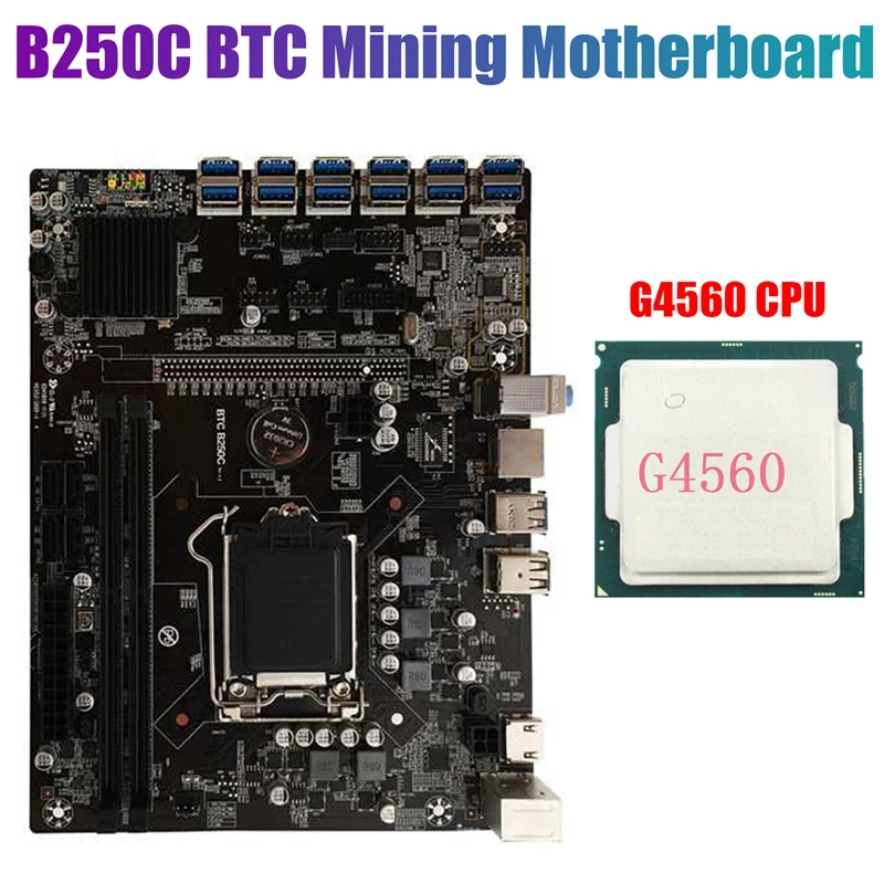 Материнская плата B250C для майнинга BTC с процессором G4560 LGA1151 12xpcie в разъем для графической карты USB3.0 поддерживает DDR4 DIMM RAM для BTC
Материнская плата B250C для майнинга BTC с процессором G4560 LGA1151 12xpcie в разъем для графической карты USB3.0 поддерживает DDR4 DIMM RAM для BTC