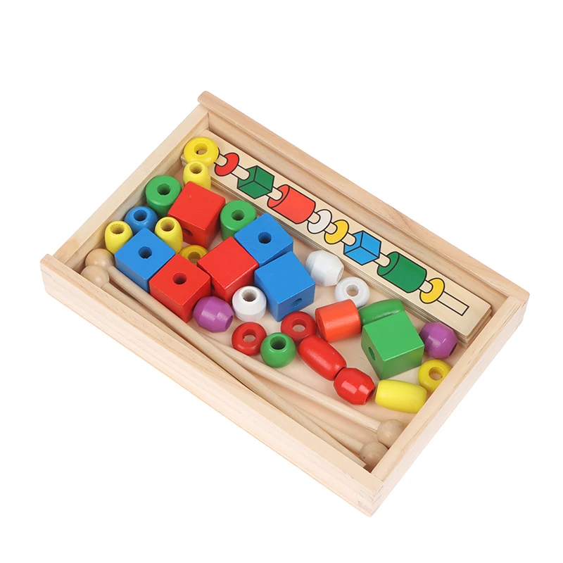 Wooden Educational Toddler Toys Preschool Color Shape Stick Beading Toys Gifts 2022 New Year Gifts DIY Peg Board
Wooden Educational Toddler Toys Preschool Color Shape Stick Beading Toys Gifts 2022 New Year Gifts DIY Peg Board