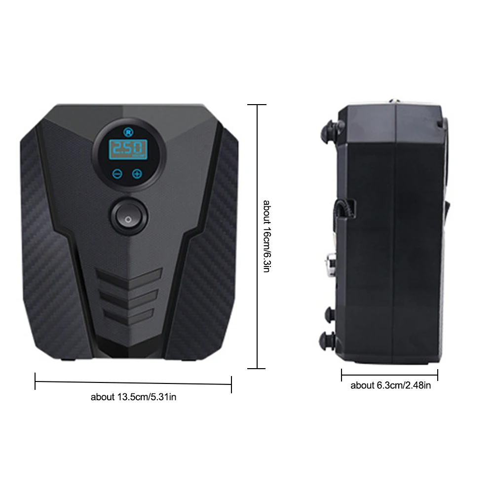 Portable Car Air Compressor DC 12V Digital Tire Inflator Air Pump 150 PSI Auto Air Pump for Car Motorcycle LED Light Tire Pump
Portable Car Air Compressor DC 12V Digital Tire Inflator Air Pump 150 PSI Auto Air Pump for Car Motorcycle LED Light Tire Pump
