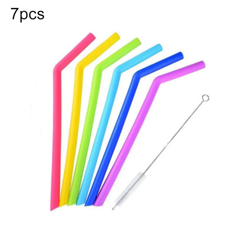 7PCS Reusable Straws 25cm Silicone Bend/Straight Straws With Cleaning Brushes Set Drink Accessories Outdoor Camping Tool
7PCS Reusable Straws 25cm Silicone Bend/Straight Straws With Cleaning Brushes Set Drink Accessories Outdoor Camping Tool