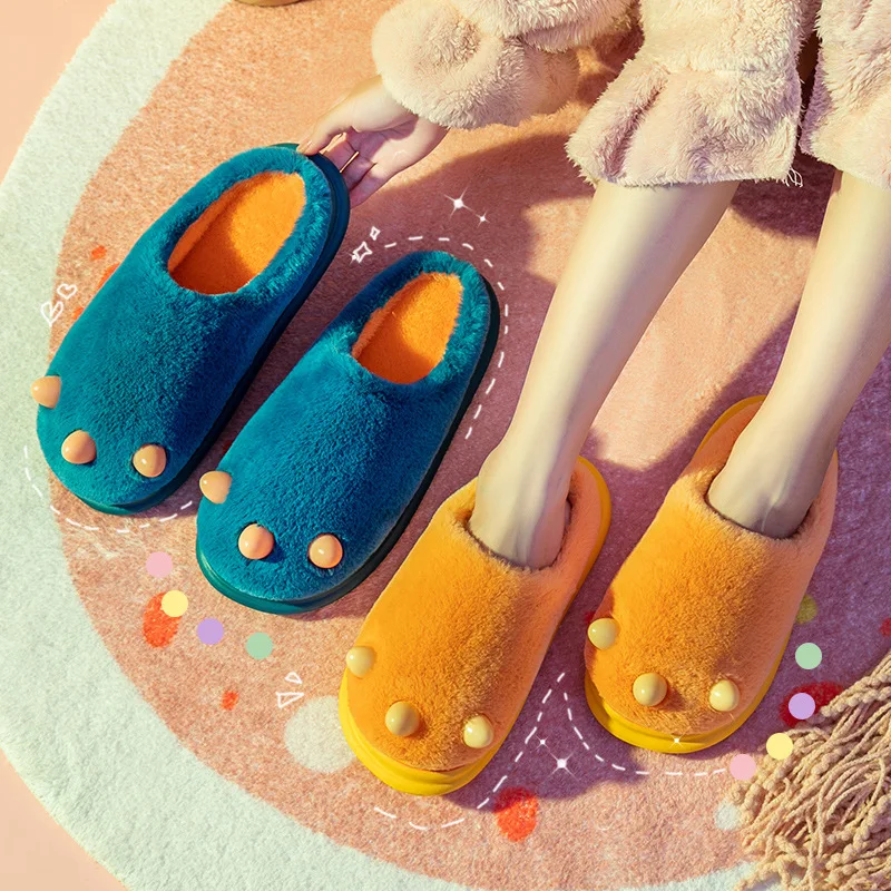 High-heeled Cotton Shoes Women's Winter New Style Lovers Thick-soled Cute Cartoon Indoor Plush Slippers Men's Autumn and Winter
High-heeled Cotton Shoes Women's Winter New Style Lovers Thick-soled Cute Cartoon Indoor Plush Slippers Men's Autumn and Winter