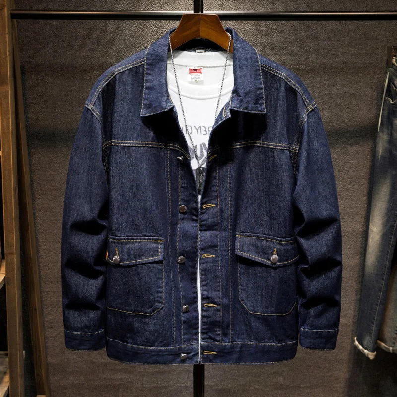 2021 autumn denim jacket men's large loose fat jacket plus fat men's jacket fashion
2021 autumn denim jacket men's large loose fat jacket plus fat men's jacket fashion