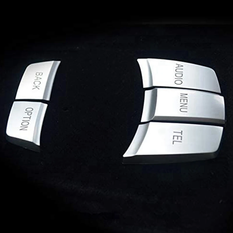 7 Pcs Car Accessories: 2 Pcs Front Fog Lights Lamp Frame Ring Cover Trim & 5 Pcs Ar Multimedia Button Cover Knob Frame 
7 Pcs Car Accessories: 2 Pcs Front Fog Lights Lamp Frame Ring Cover Trim & 5 Pcs Ar Multimedia Button Cover Knob Frame