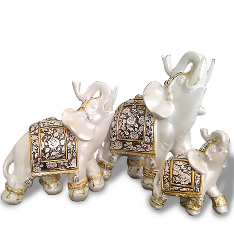 Deartco Creative Lucky Elephant Statue Elephant Figurines Resin Office Miniatures Pearl White Elephant Ornament Home Decoration 
Deartco Creative Lucky Elephant Statue Elephant Figurines Resin Office Miniatures Pearl White Elephant Ornament Home Decoration