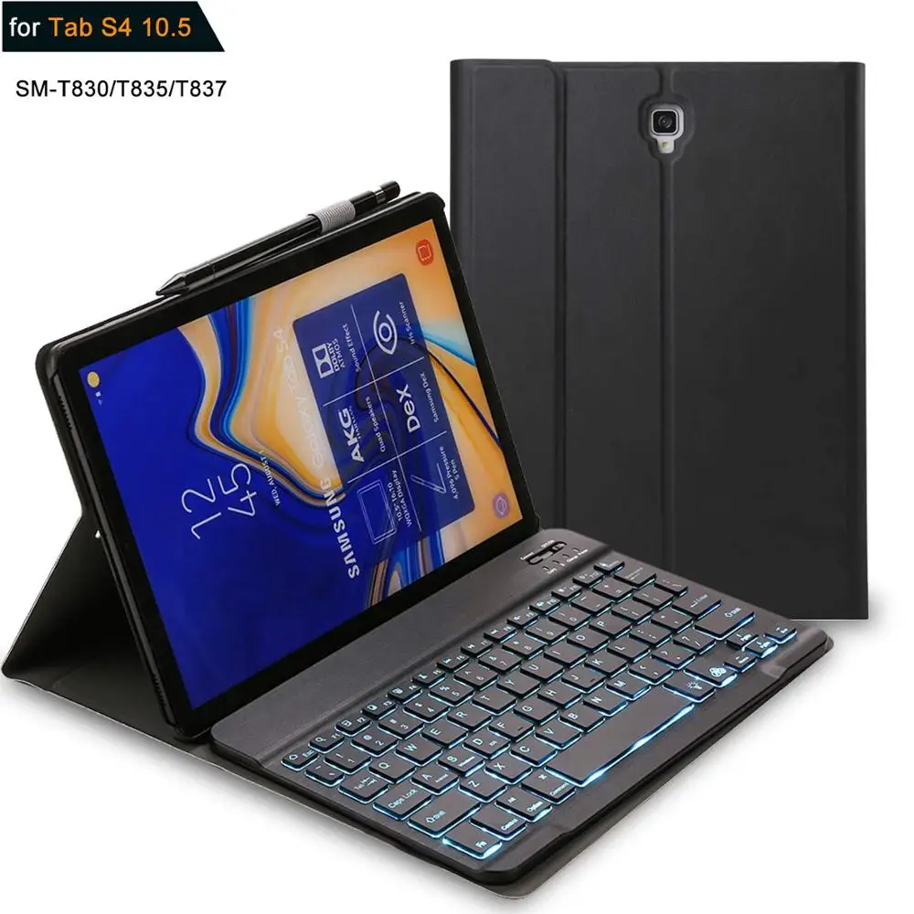 Чехол с клавиатурой с подсветкой для Samsung Galaxy Tab S4 10,5, чехол для клавиатуры с русской и испанской раскладкой, чехол для T830 T835
Чехол с клавиатурой с подсветкой для Samsung Galaxy Tab S4 10,5, чехол для клавиатуры с русской и испанской раскладкой, чехол для T830 T835