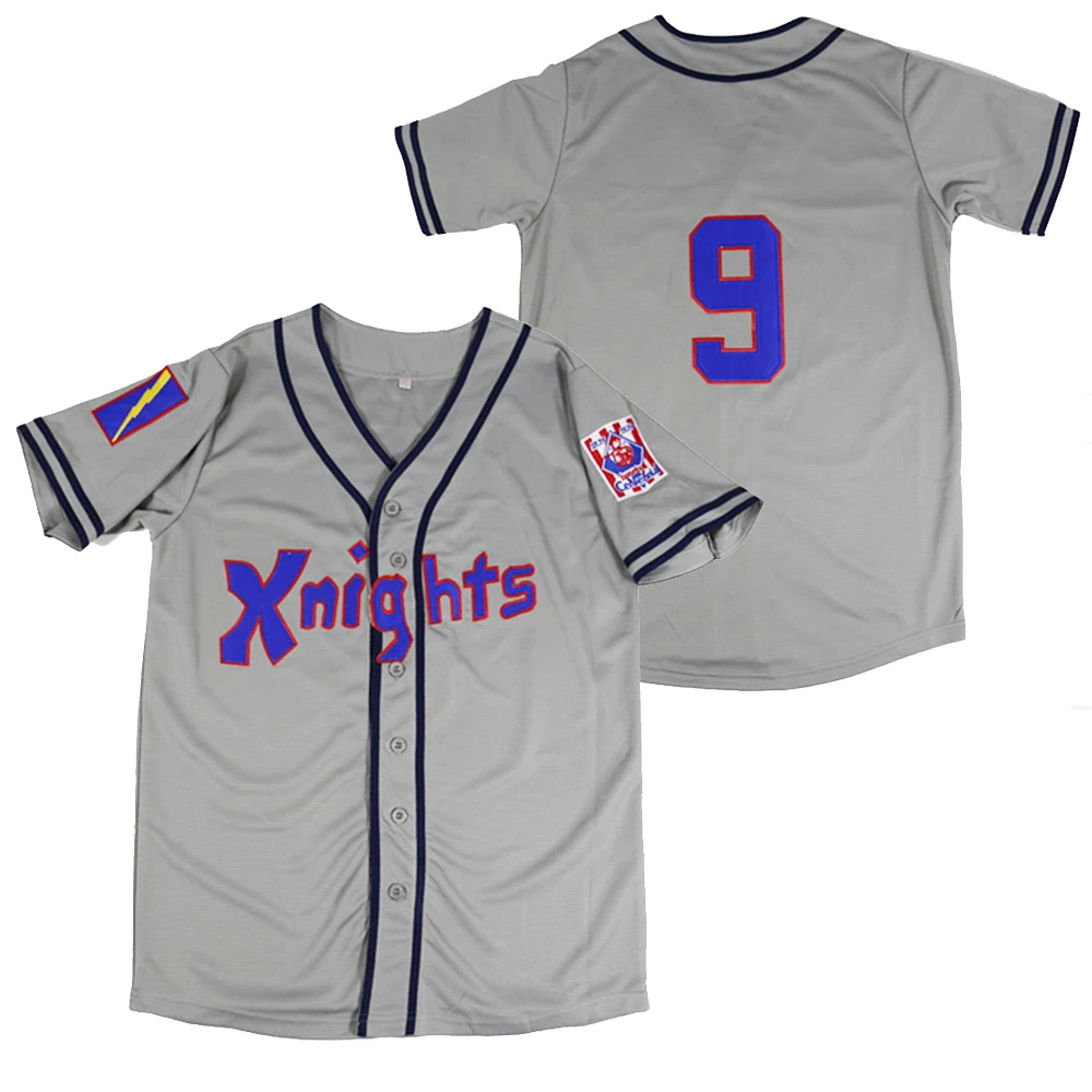 BG baseball jerseys knight 9 jersey Outdoor sportswear Embroidery sewing gray Hip-hop Street culture 2020 summer new
BG baseball jerseys knight 9 jersey Outdoor sportswear Embroidery sewing gray Hip-hop Street culture 2020 summer new