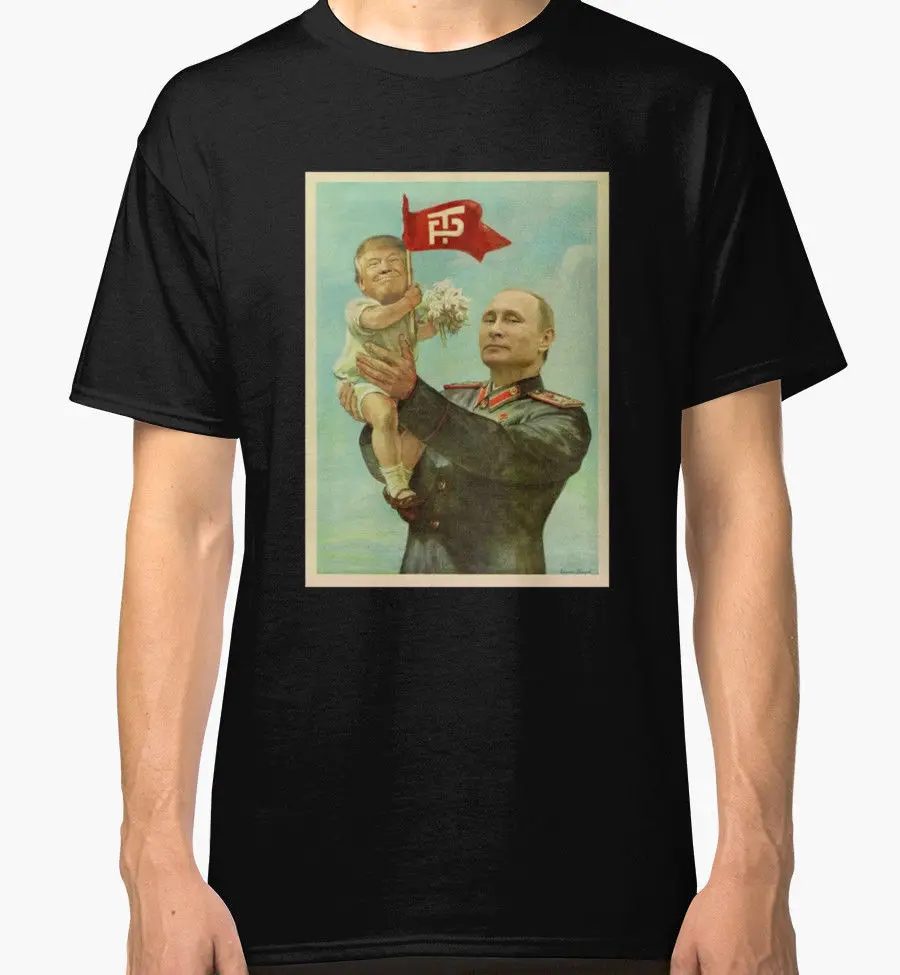 New Baby Trump with Putin 2019 Fashion Retro Summer Mens Print T-Shirt Plain T Shirts
New Baby Trump with Putin 2019 Fashion Retro Summer Mens Print T-Shirt Plain T Shirts
