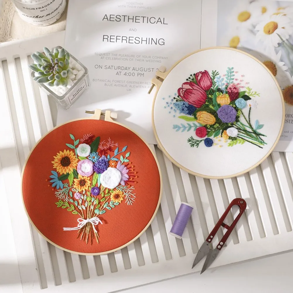 Various Flowers Plants Pattern Embroidery Cross Stitch Kit Set For Beginners Handmade Embroidery Craft Set DIY Sewing Craft Kit
Various Flowers Plants Pattern Embroidery Cross Stitch Kit Set For Beginners Handmade Embroidery Craft Set DIY Sewing Craft Kit