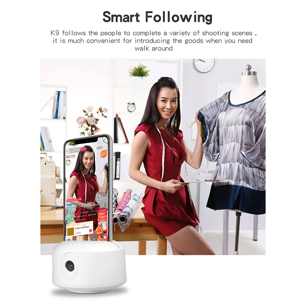 360 Rotation Smart Face TrackingCellphone Holder for Smartphone Mobile Phone Tripod Phone Holder Camera Gimbal
360 Rotation Smart Face TrackingCellphone Holder for Smartphone Mobile Phone Tripod Phone Holder Camera Gimbal