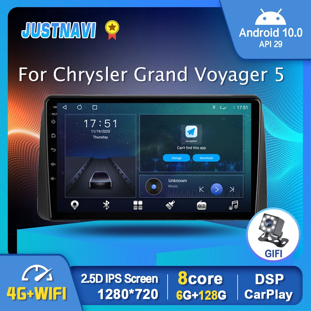JUSTNAVI For Chrysler Grand Voyager 5 2011-2015 Car Radio GPS Multimedia Video Player Carplay Auto Stereo Navigation No 2din DVD
JUSTNAVI For Chrysler Grand Voyager 5 2011-2015 Car Radio GPS Multimedia Video Player Carplay Auto Stereo Navigation No 2din DVD