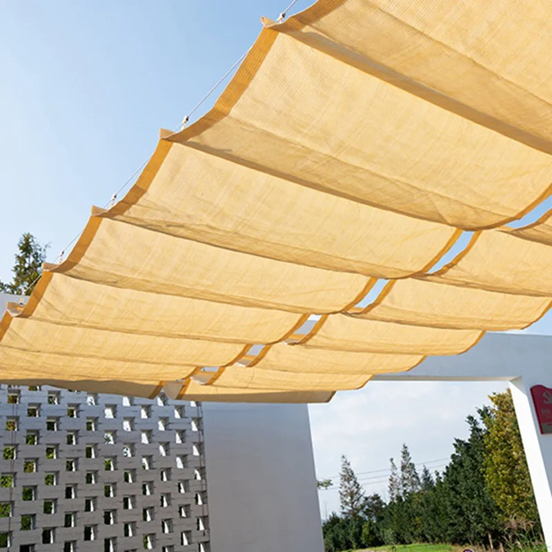 Beige Color Telescopic Wave Sun Shade Net Courtyard Pavilion Sun Sails Sun Room Canopy Shading Cloth Terrace Sunshade Nets
Beige Color Telescopic Wave Sun Shade Net Courtyard Pavilion Sun Sails Sun Room Canopy Shading Cloth Terrace Sunshade Nets