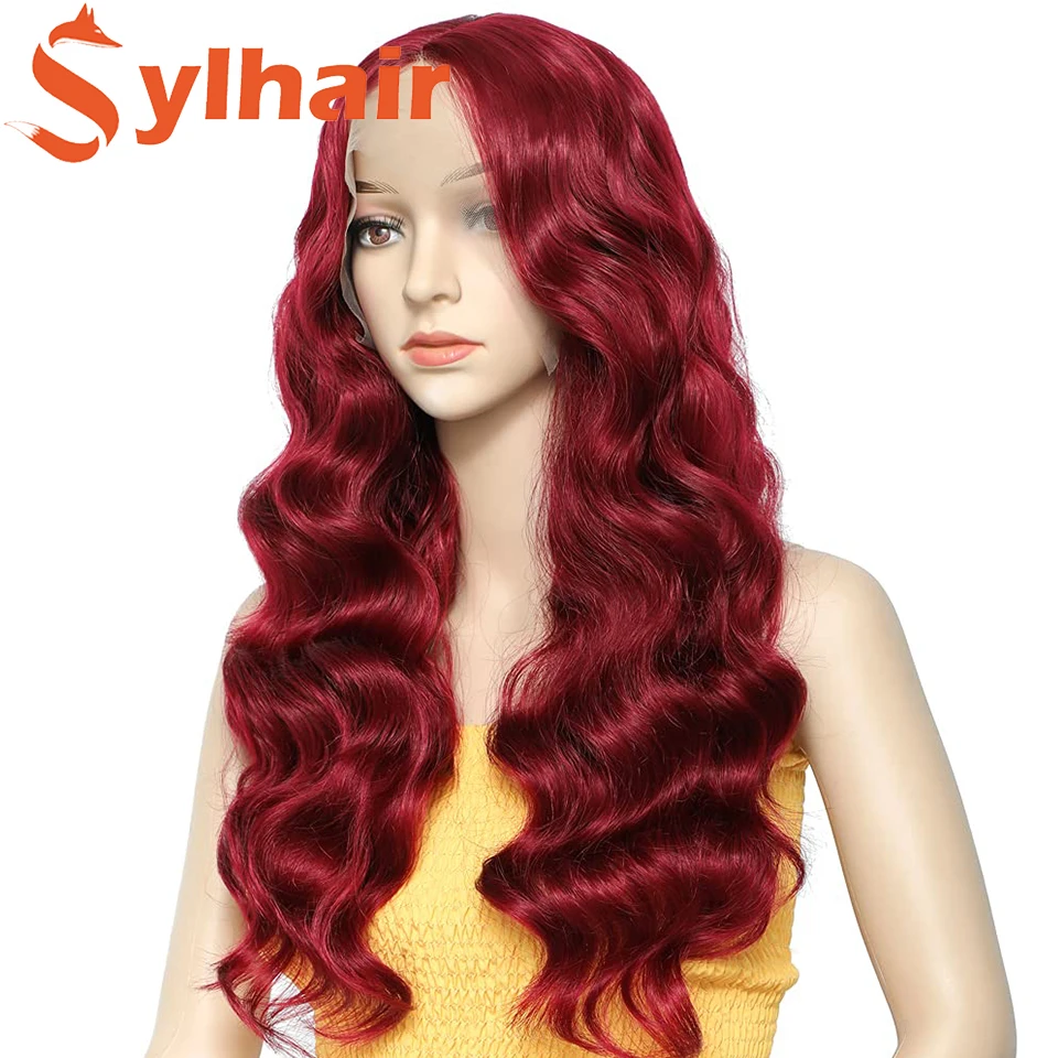 

Long Wavy Curly Wigs for Black Women Synthetic Wig Middle Parting Heat Resistant Natural Hair for Daily Halloween Cosplay Party