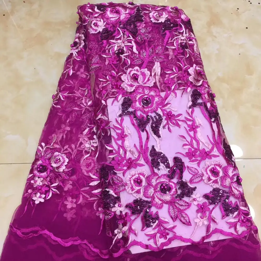 African tulle lace beautiful embroidered French net lace fabric with sequins and beads for party dress
African tulle lace beautiful embroidered French net lace fabric with sequins and beads for party dress