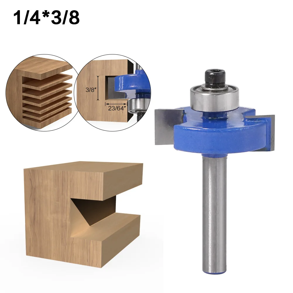 1PC 1/4" 6.35MM Shank Milling Cutter Wood Carving T-Sloting Router Bit With Bearing Wood Slot Milling Cutter T-Type Rabbeting
1PC 1/4" 6.35MM Shank Milling Cutter Wood Carving T-Sloting Router Bit With Bearing Wood Slot Milling Cutter T-Type Rabbeting